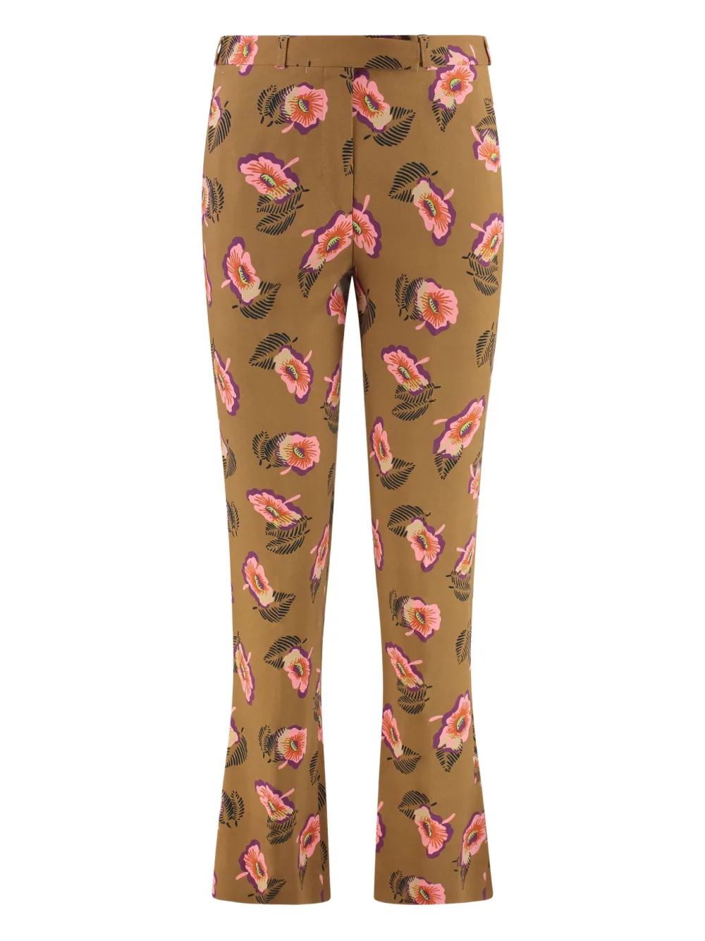 ETRO floral-print straight trousers | Brown | Image 1