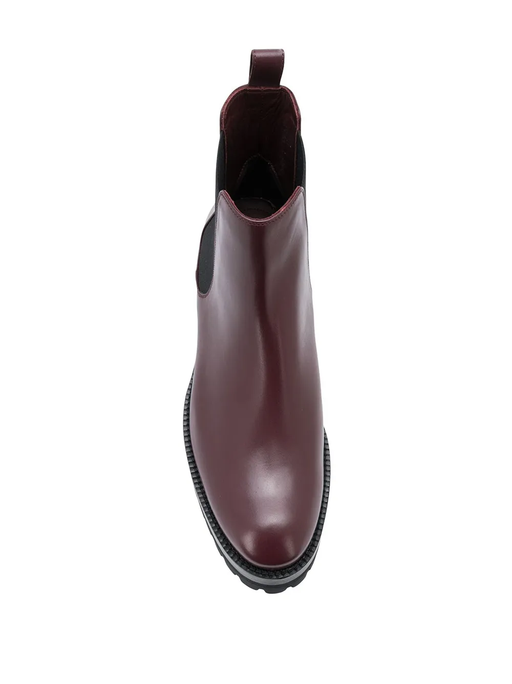 Alexander McQueen studded logo plaque Chelsea boots Red