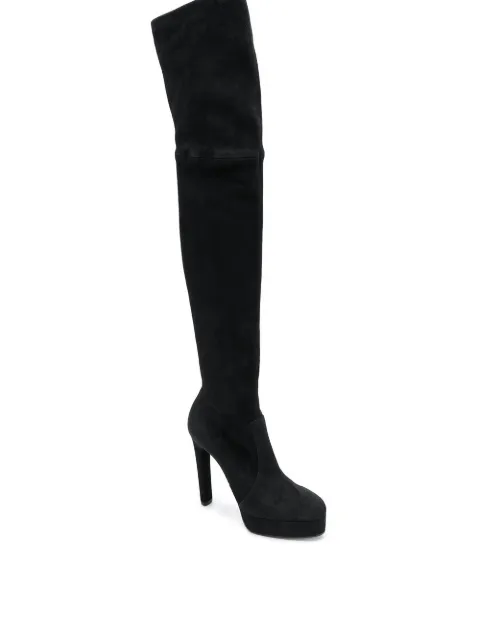 casadei over the knee platform boots