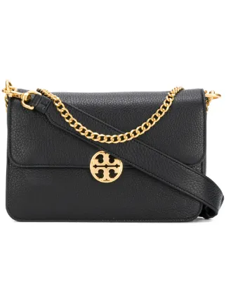Tory Burch Foldover Logo Crossbody Bag Farfetch Tory Burch Foldover Logo Crossbody Bag