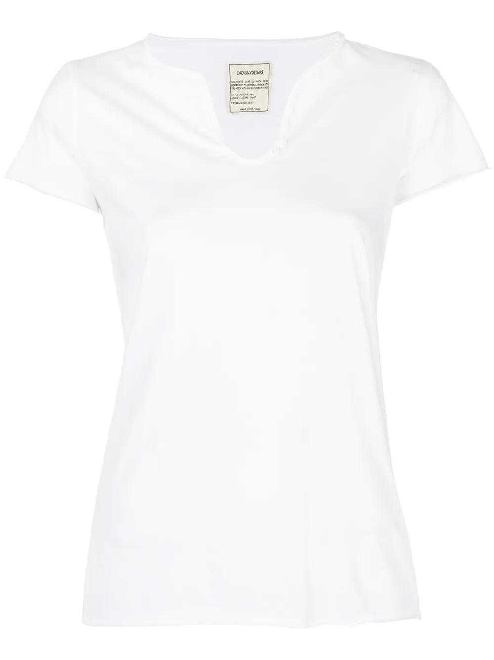 

Zadig&Voltaire shortsleeved buttoned T-shirt - White