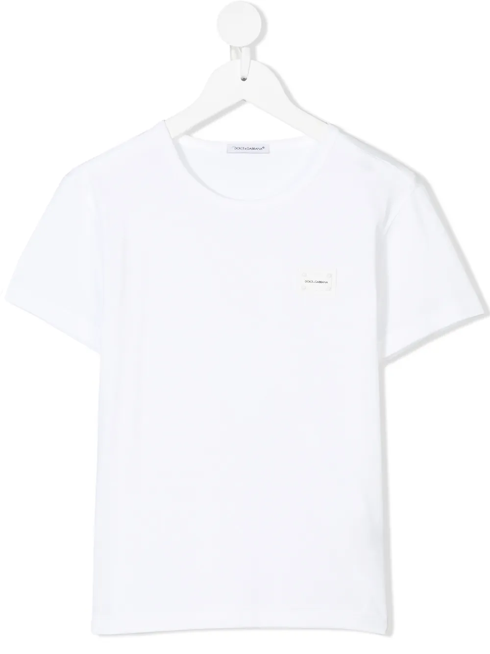 

Dolce & Gabbana Kids logo plaque T-shirt - White