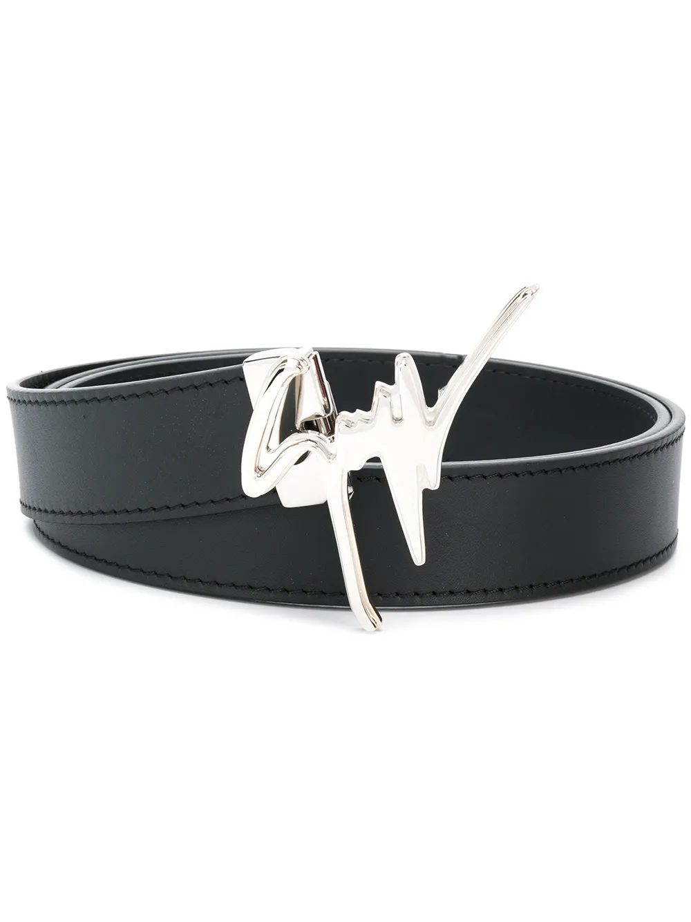 logo embellished belt