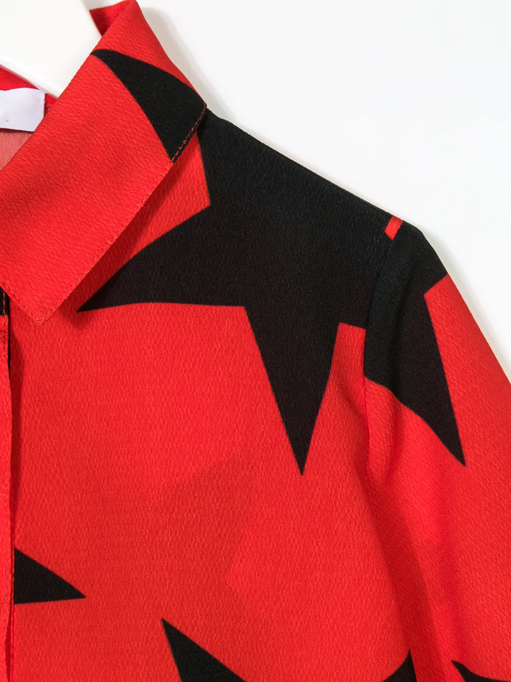 MSGM Kids sterrenprint peplum shirt Rood