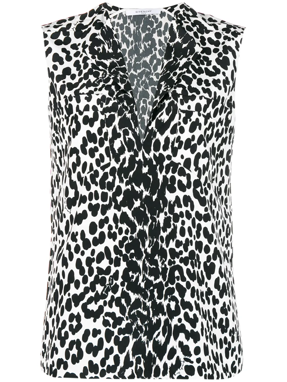 Givenchy split neck blouse | Black | Image 1