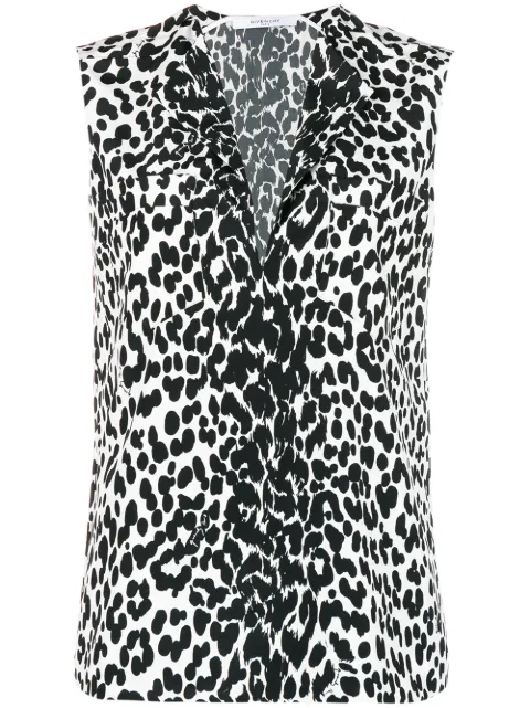 Givenchy split neck blouse
