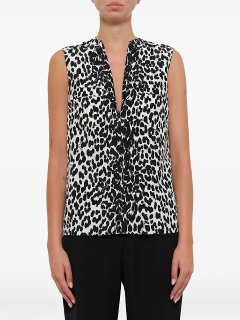 Givenchy split neck blouse