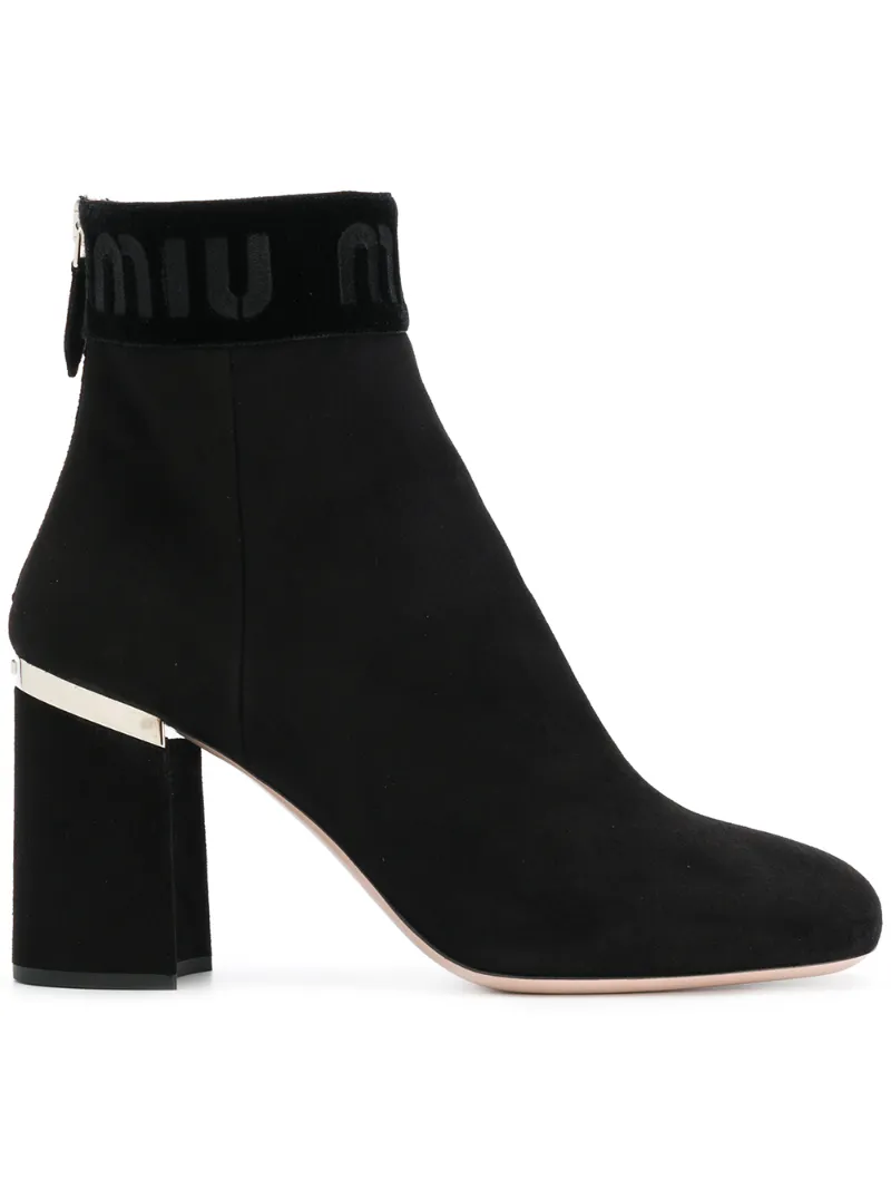 Miu Miu ботильоны с логотипом