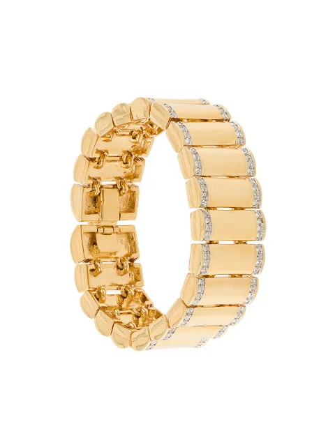 Susan Caplan Vintage embellished chain-link bracelet