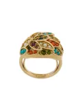 Susan Caplan Vintage 1980s D'Orlan embellished ring - Gold