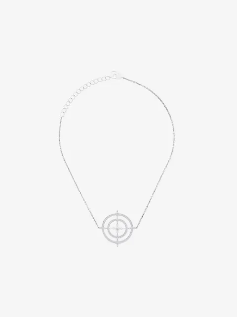 Anissa Kermiche pearl cross choker