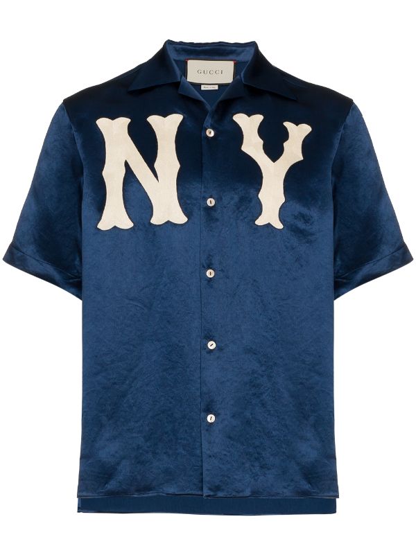 Gucci GG NY Yankees bowling shirt $1 
