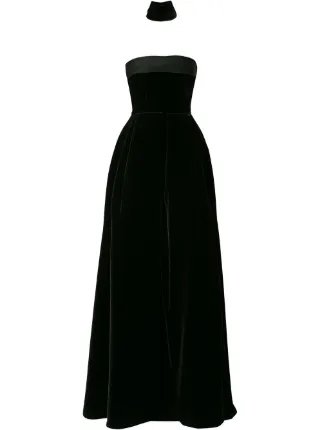 alex perry black velvet dress