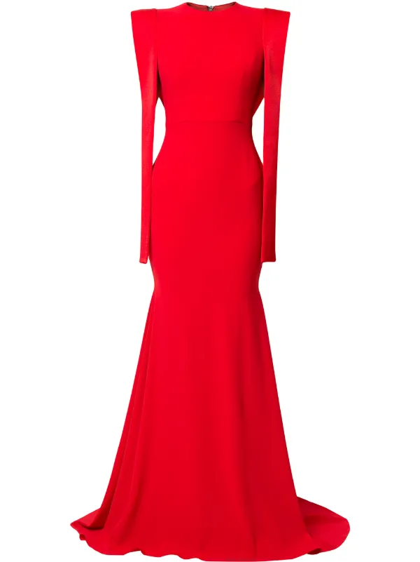 alex perry red gown