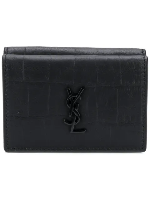 Saint Laurent 크로커다일 이펙트 지갑 - Farfetch