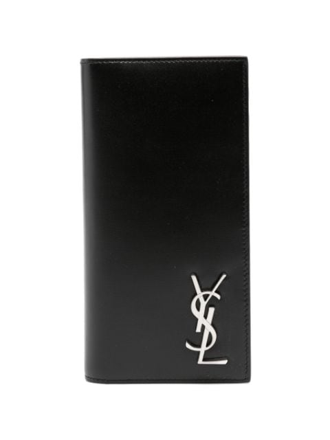 Saint Laurent Portemonnaie mit Monogramm-Applikation