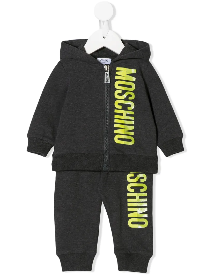 Moschino Kids спортивный костюм с принтом логотипа