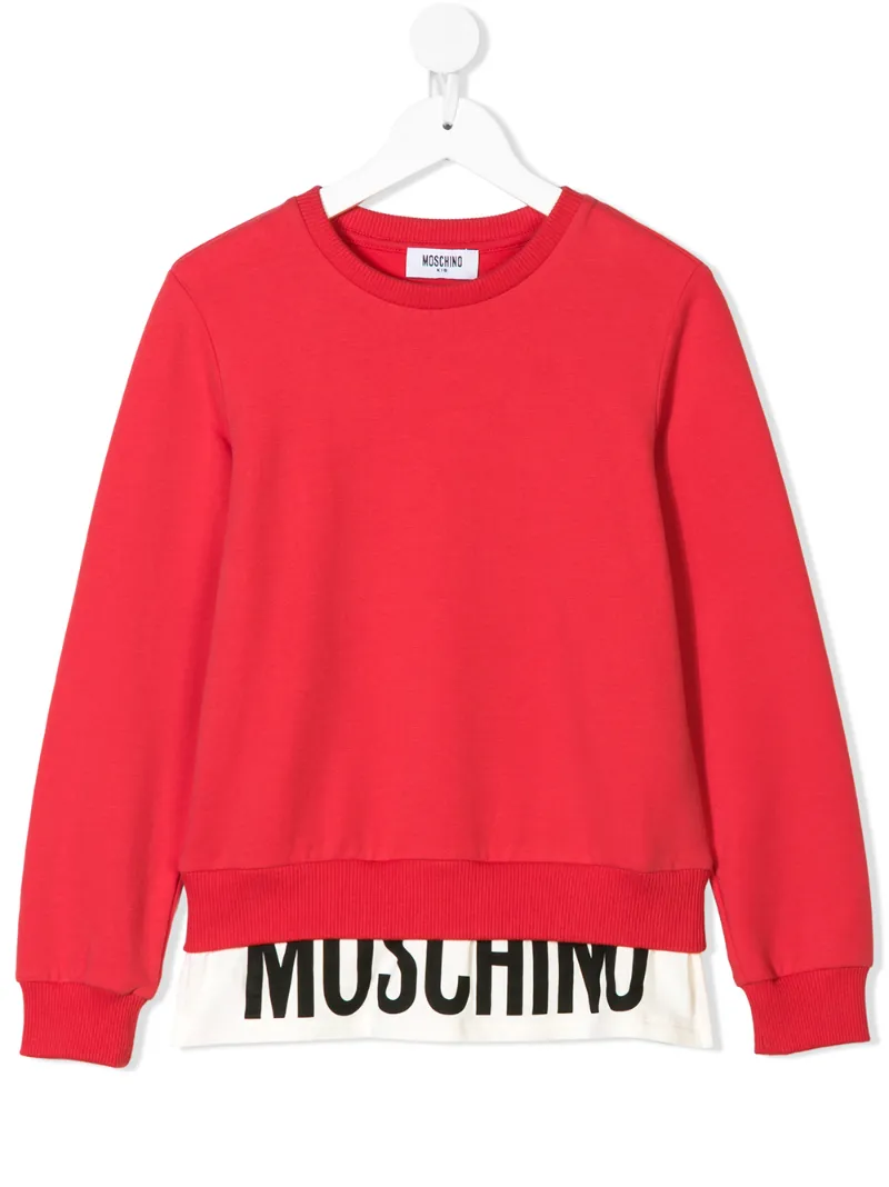 Moschino Kids толстовка с логотипом