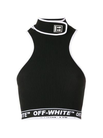 off white halter neck top