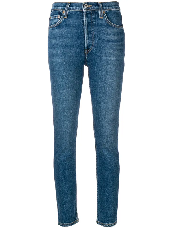 Skinny-Leg High-Rise Ankle Jean