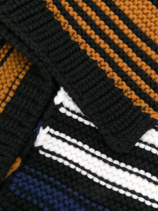 striped colour-block scarf展示图