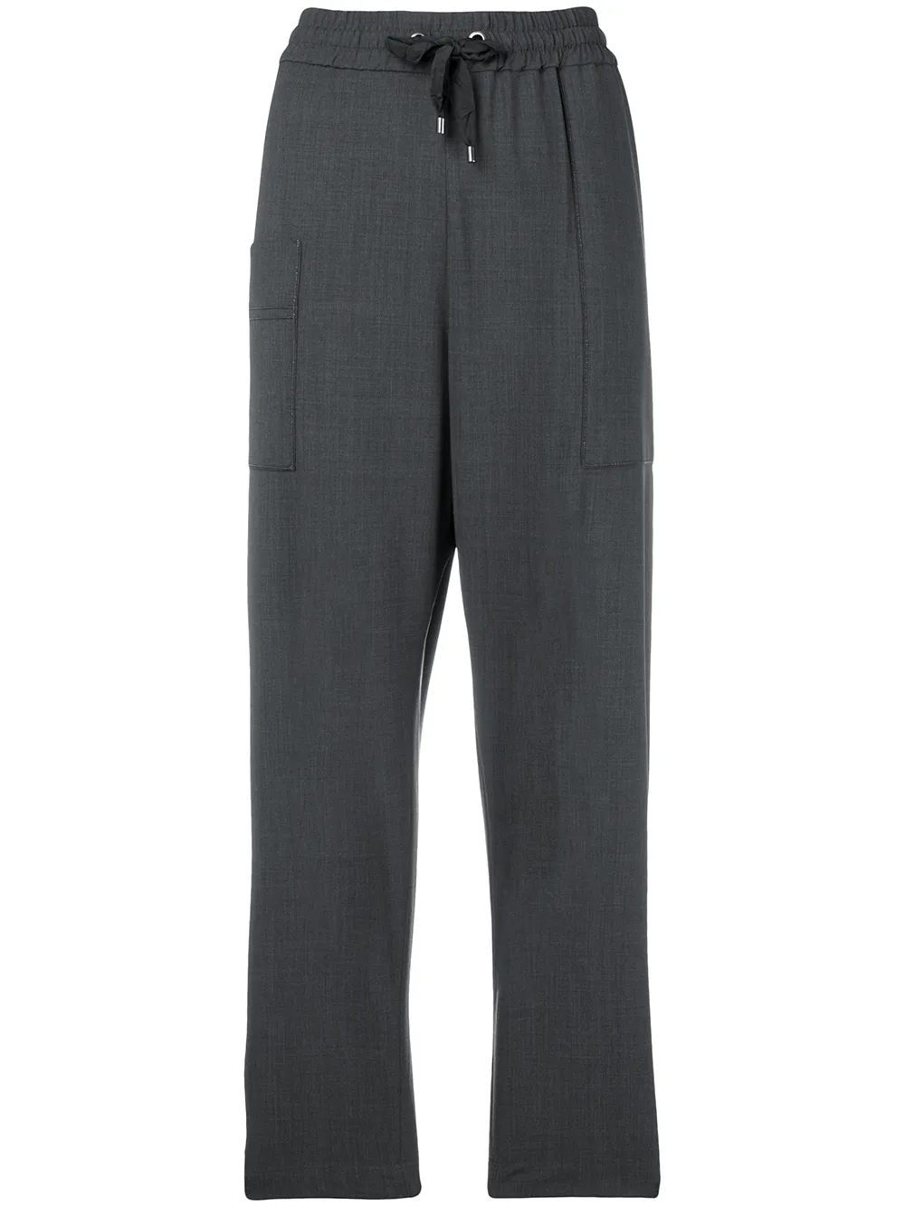 Brunello Cucinelli drawstring waist trousers | gris | Image 1