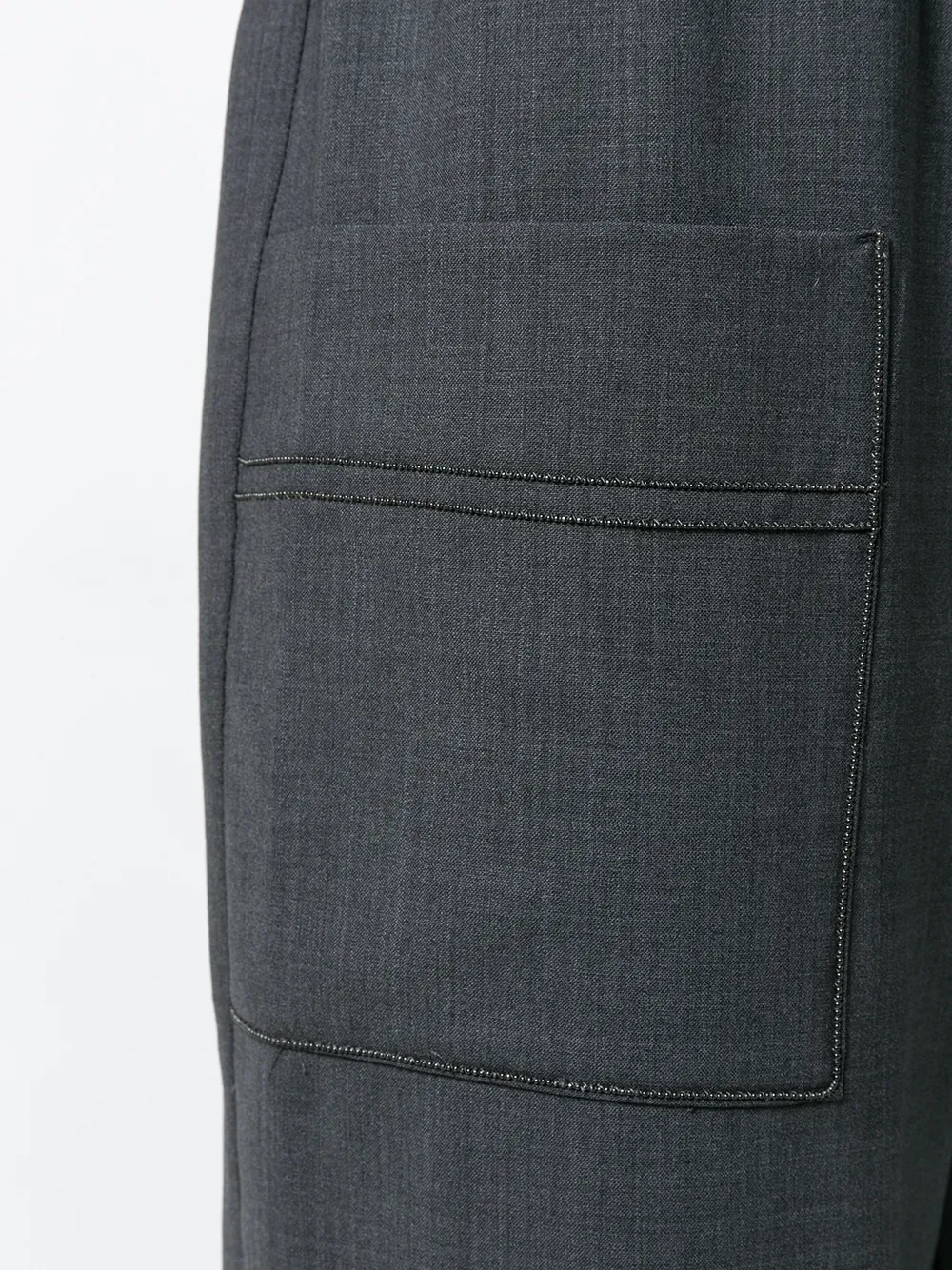 Brunello Cucinelli Broek met trekkoord Grijs