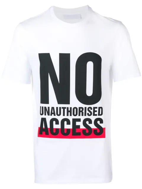 NEIL BARRETT NEIL BARRETT PRINTED T-SHIRT - WHITE