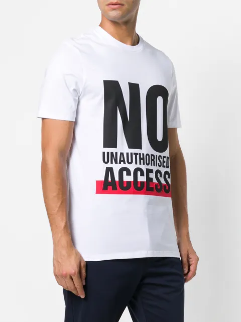 NEIL BARRETT NEIL BARRETT PRINTED T-SHIRT - WHITE