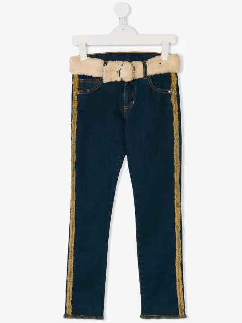 Andorine belted jeans