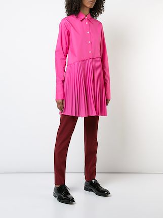 pleated long-sleeve shirt展示图