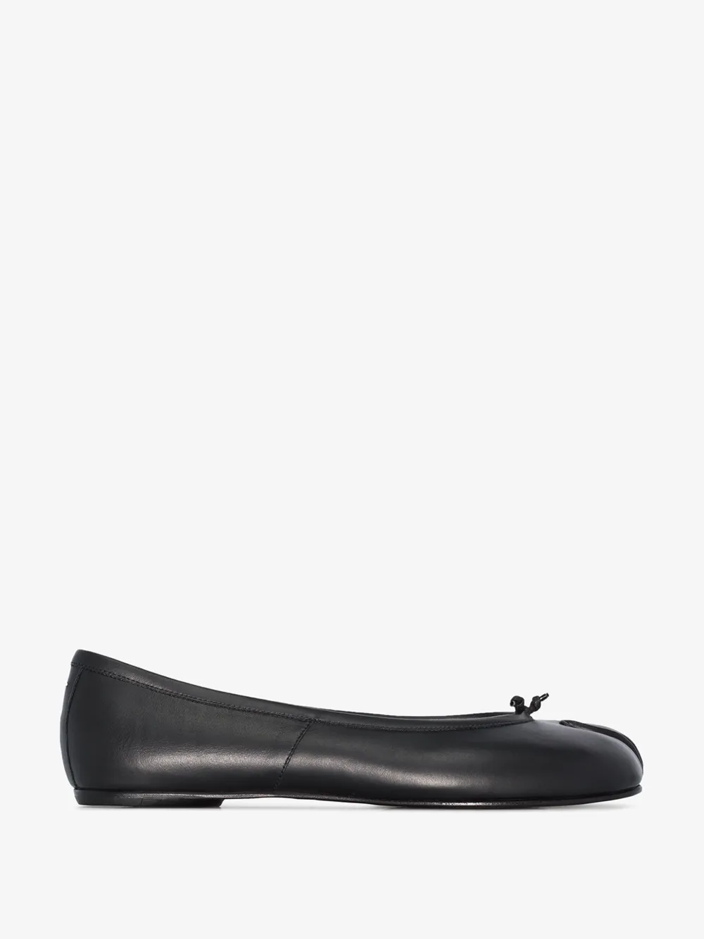 MAISON MARGIELA MAISON MARGIELA BLACK TABI LEATHER BALLET PUMPS,S58WZ0042PR51613064065