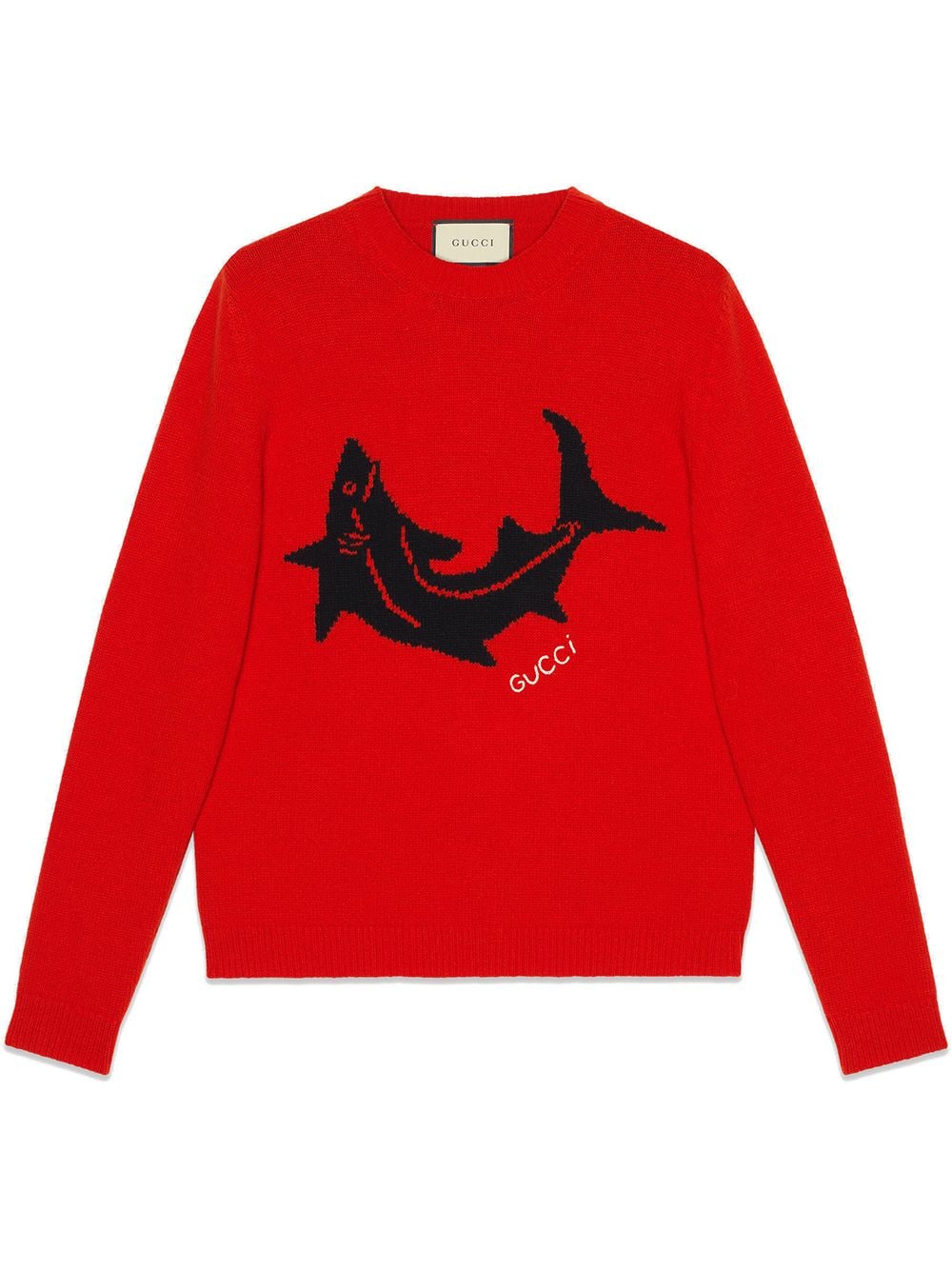 фото Gucci свитер с изображением акулы