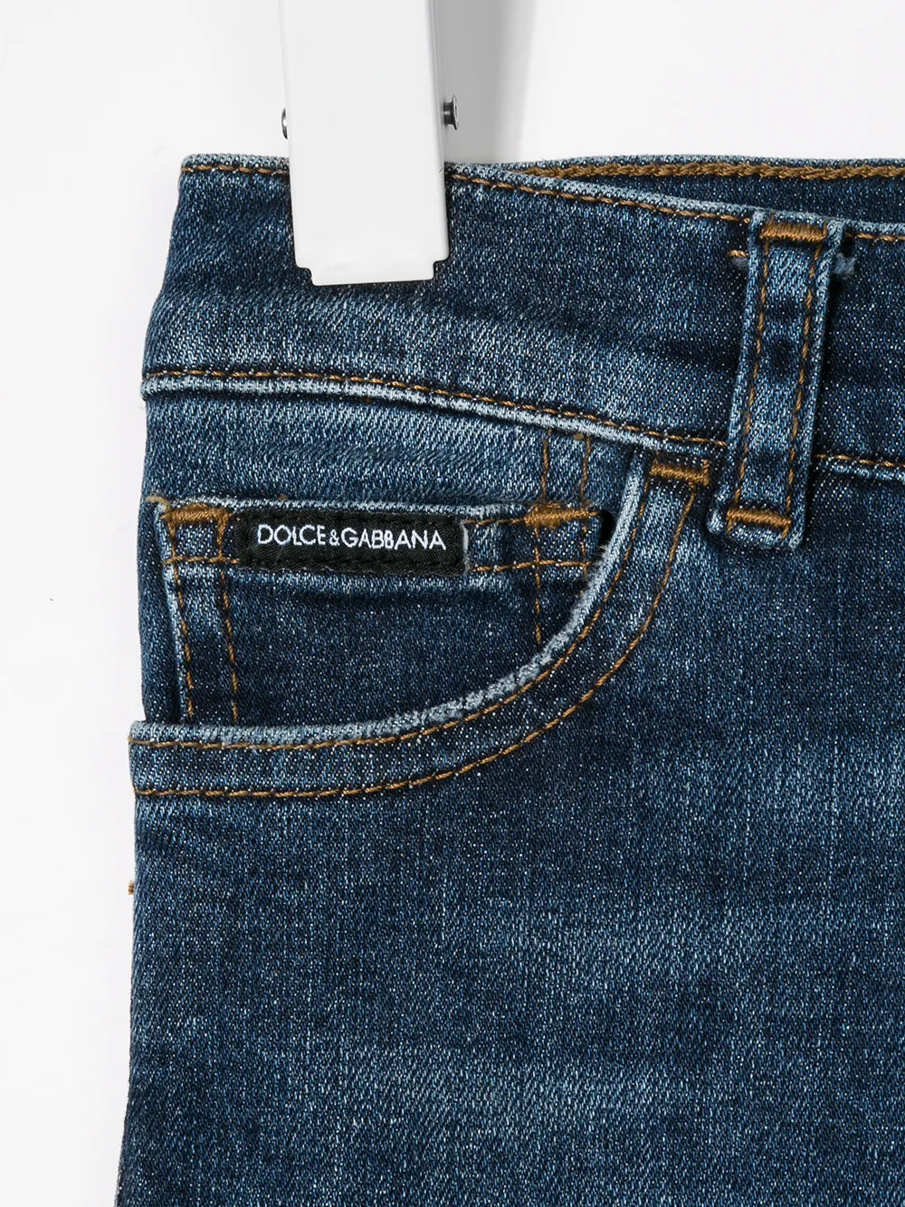 Dolce & Gabbana Kids logo-appliqué slim-cut jeans | Boys Denim | Image 3