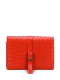 Bottega Veneta Pre-Owned 2017 intrecciato weave jewellery pouch - Red