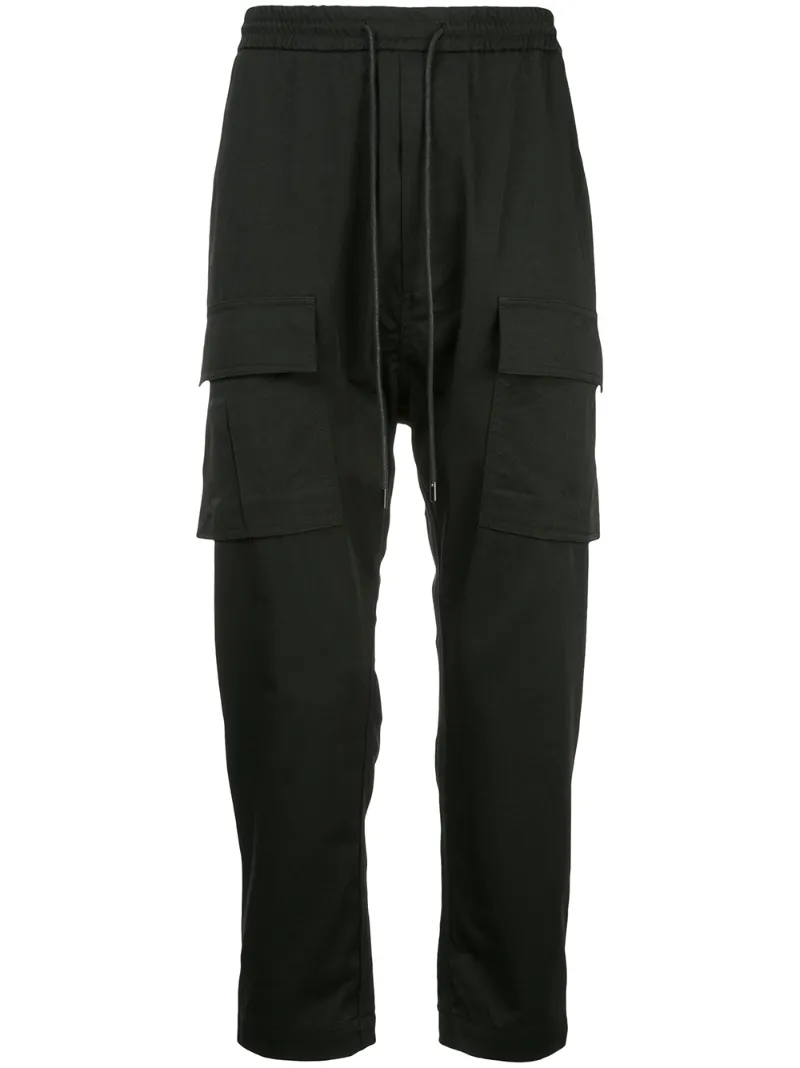 Pantalones Drop Cargo Juun Negro j entrepierna xanw6g4