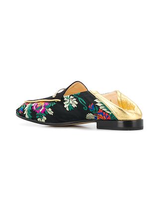 floral embroidered loafers展示图