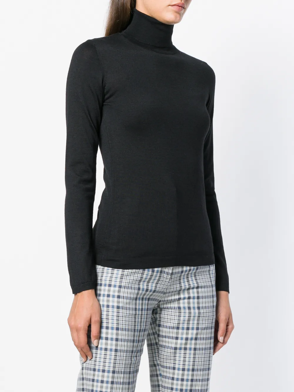 Brunello Cucinelli kasjmier trui met ronde hals Zwart