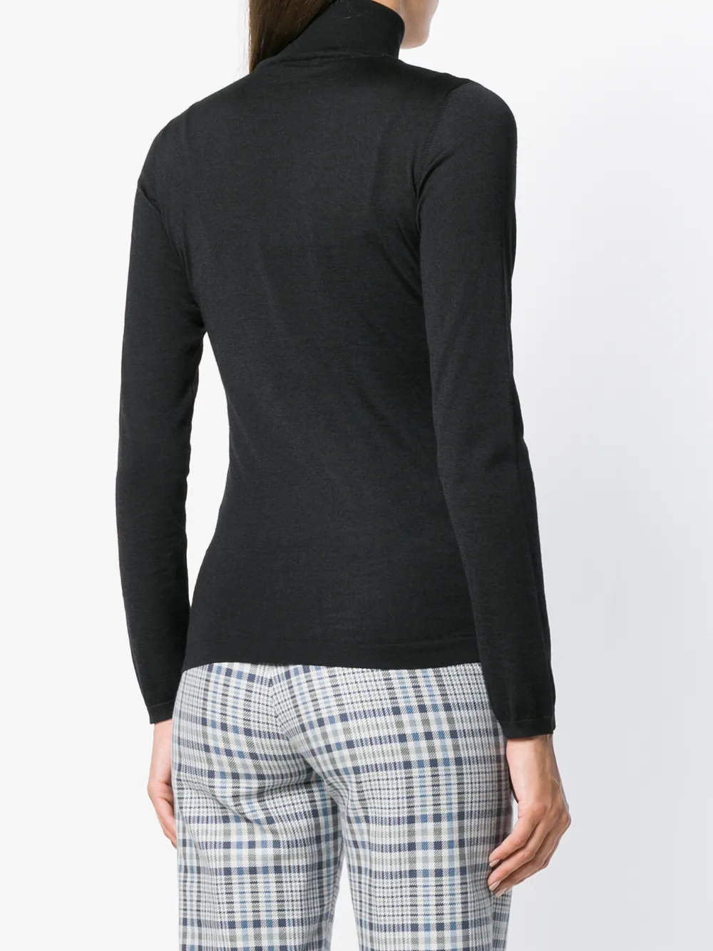 Brunello Cucinelli kasjmier trui met ronde hals Zwart