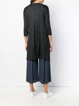 mid-length pleated cardi-coat展示图