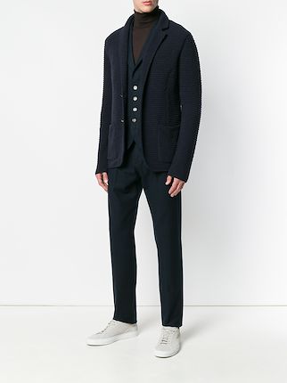 two-tone buttoned waistcoat展示图