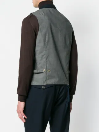 two-tone buttoned waistcoat展示图