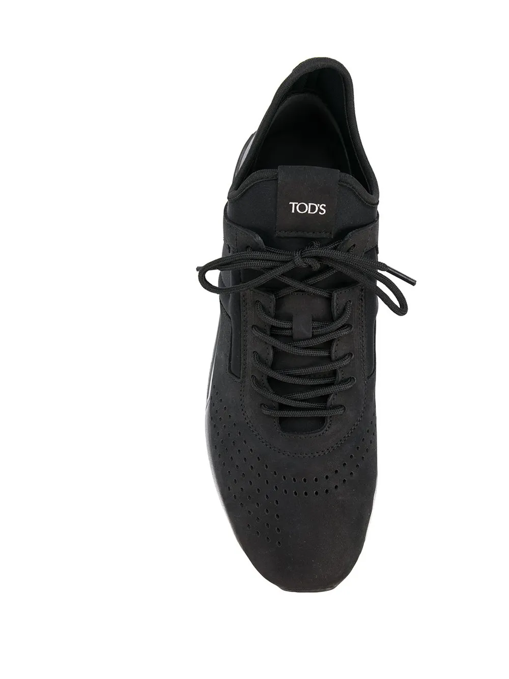 Tod's geperforeerde vetersneakers Zwart