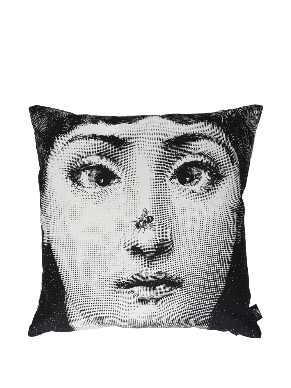 Fornasetti Ape photograph-print cushion | Black | Image 1