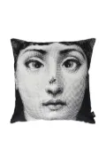 Fornasetti Ape photograph-print cushion - Black