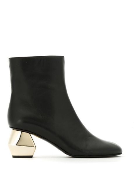 Shop Emporio Armani ornamental heel boots with Express Delivery - FARFETCH