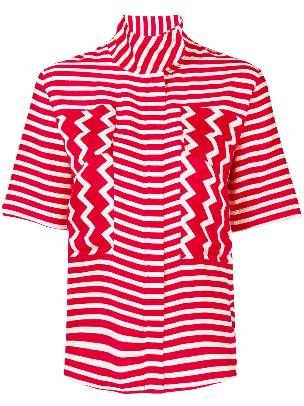 Stella McCartney 'Lana' Seidenhemd - Rot