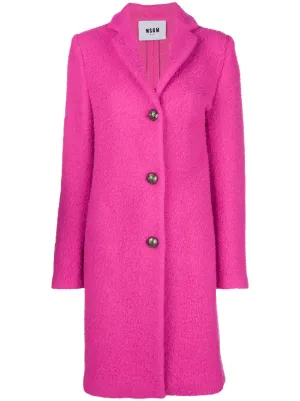 Single Coat Msgm Msgm Breast Breast Textured Coat Single Textured zAqUvg