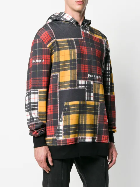 palm angels patchwork hoodie