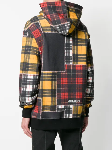 palm angels patchwork hoodie